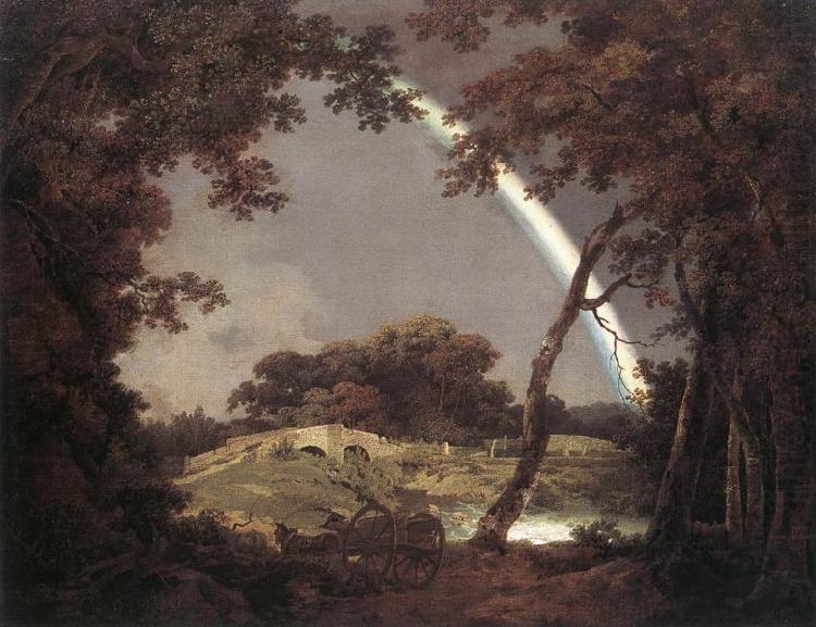 Joseph wright of derby Landscape with Rainbow china oil painting image